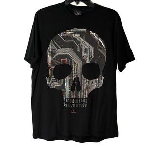 Nwot Paul Smith Graphic Skull Tshirt L Streetwear Urban Artsy Punk Grunge Edgy